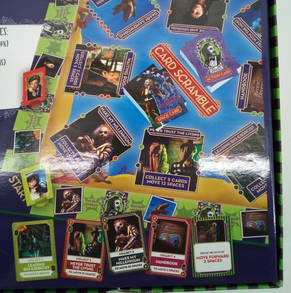 Beetlejuice Card Scramble Board Game 12+ Complete Halloween Theme Party Game - Picture 4 of 16